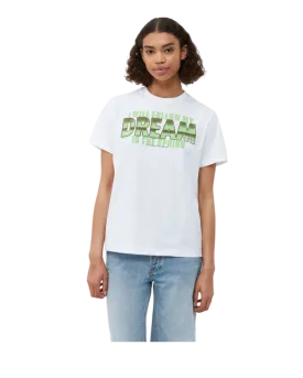 Size XS - Ganni White Dream Graphic Relaxed Fit T-shirt