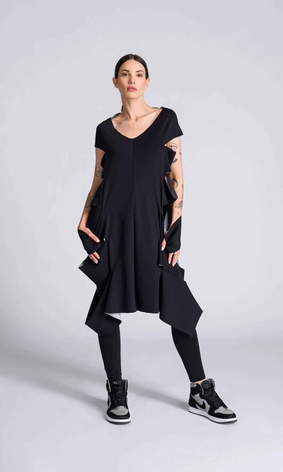 Sleeveless Tunic with Side Cutouts