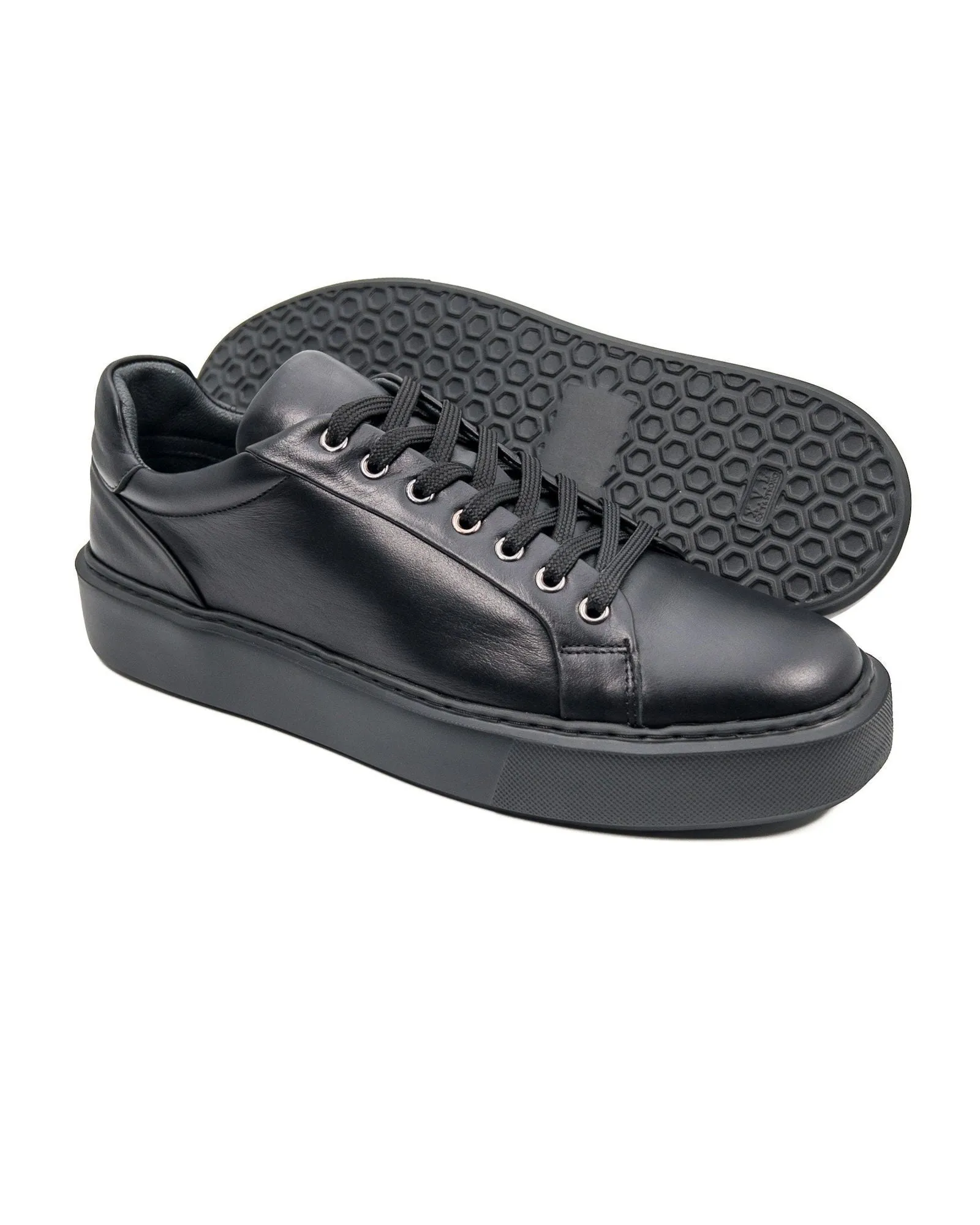 T-Breva Black Genuine Leather Men's Sports (Sneaker) Shoes