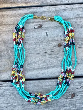 The Floral Ring of Beads Necklace