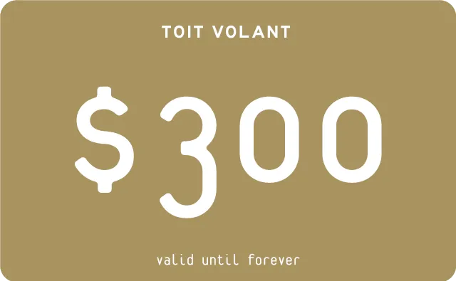 Toit Volant Gift Card