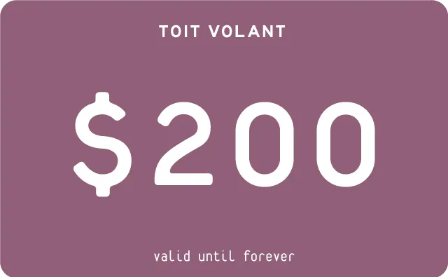 Toit Volant Gift Card