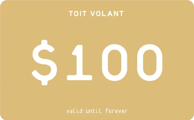 Toit Volant Gift Card