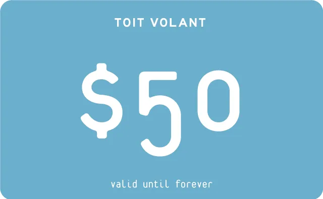 Toit Volant Gift Card