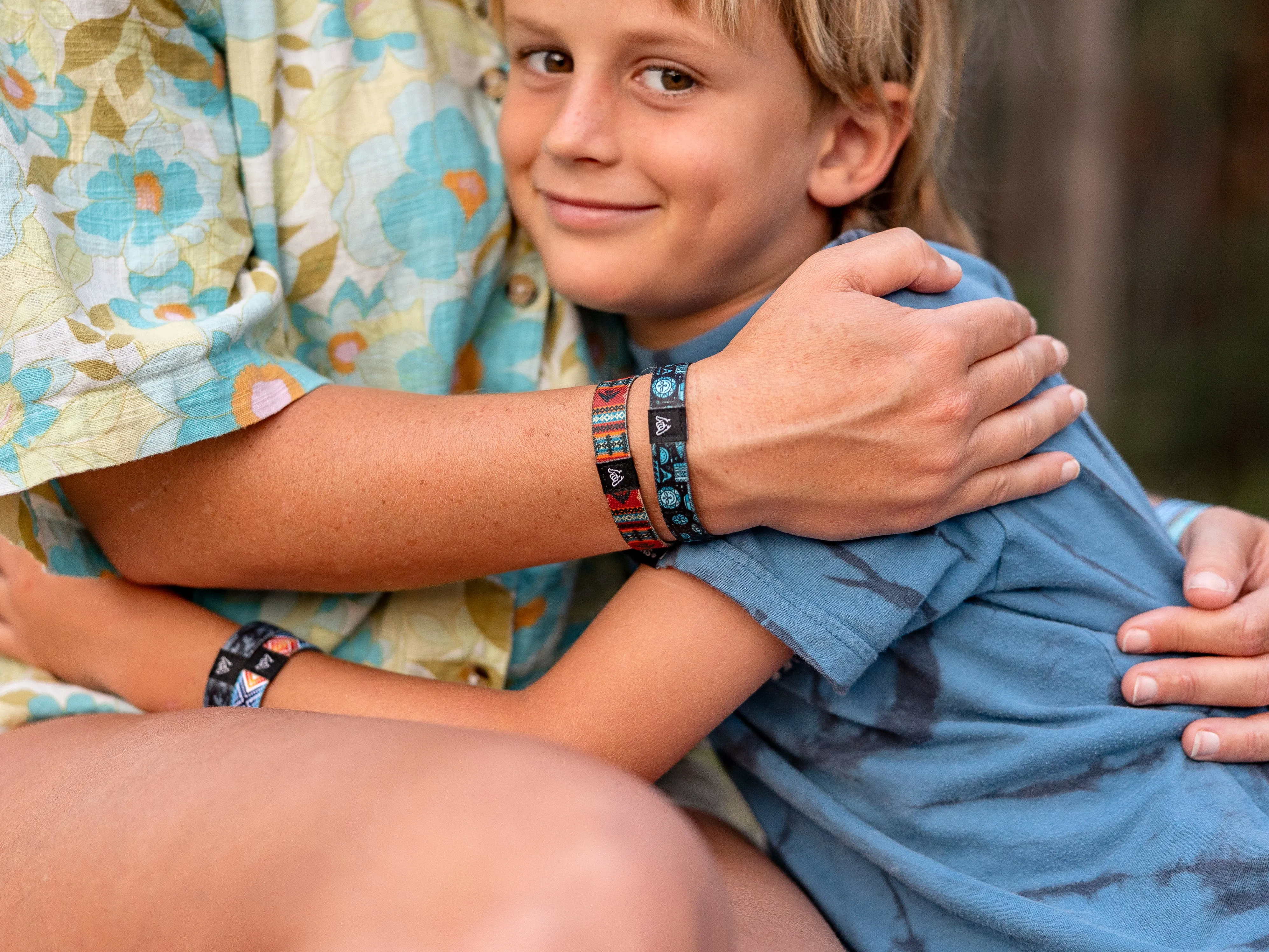 Tropical Patchwork Wristband Bracelet