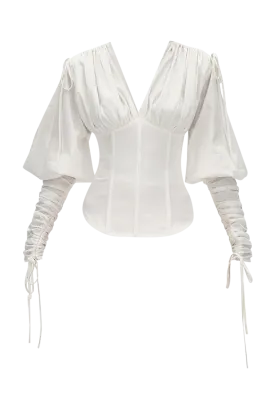 Tula White Corset Top