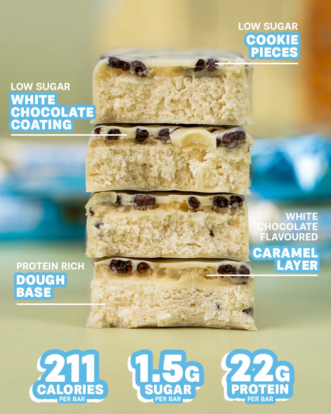 White Chocolate Cookie Protein Bar