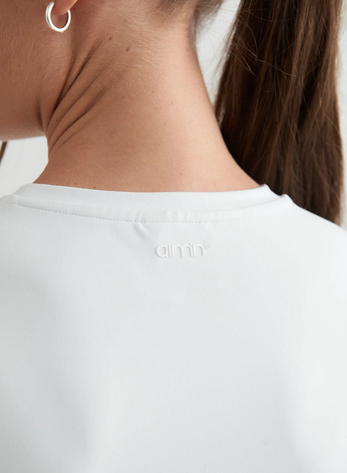 White Sense Half Sleeve Top