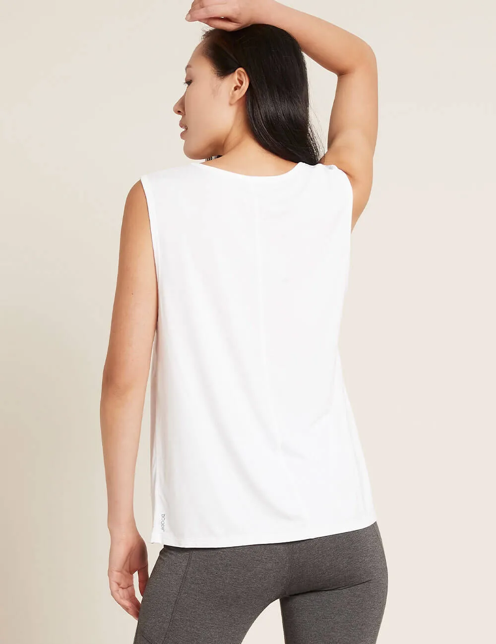 Women's Active Muscle Tank Top - White