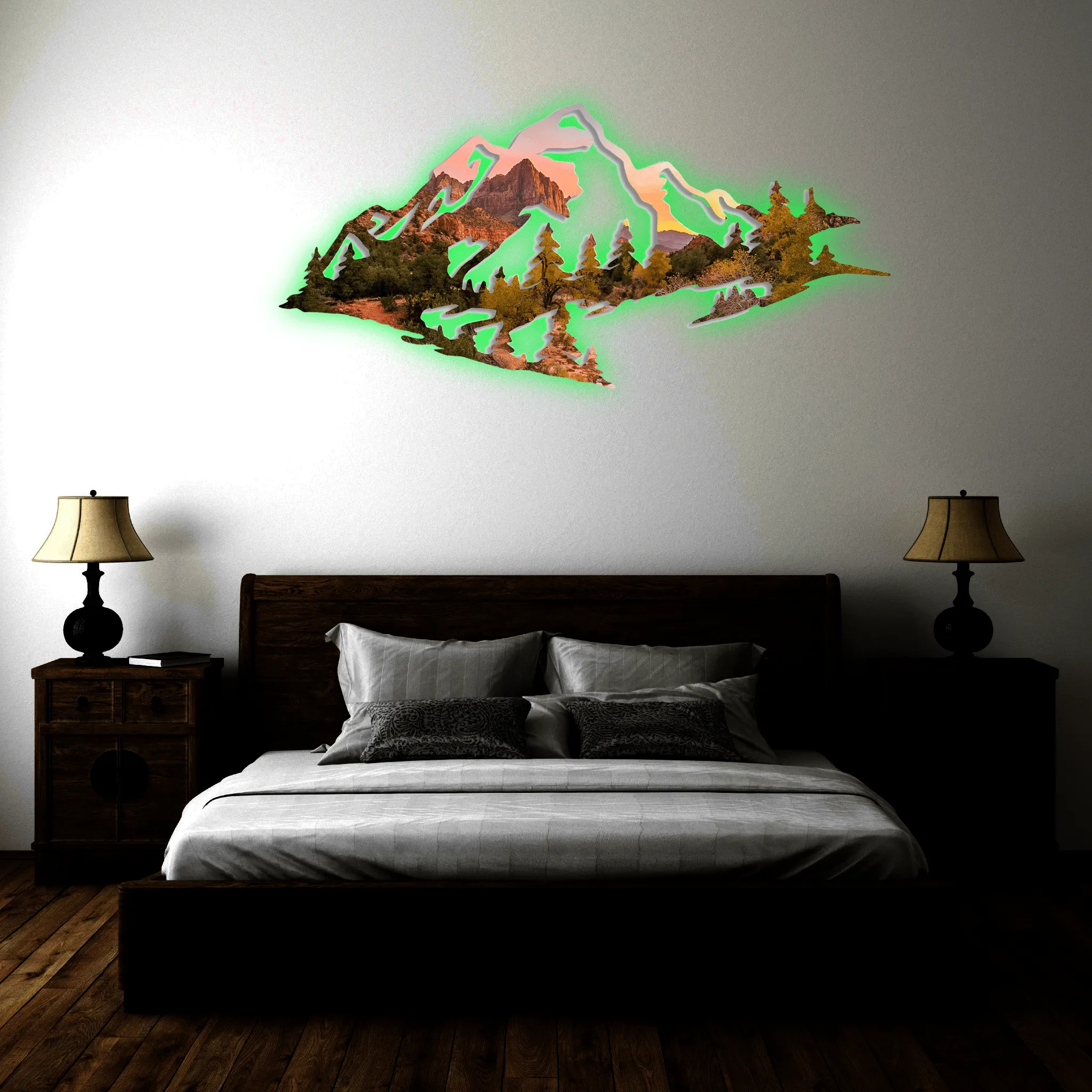 Zion Mountain Range View - Metal Wall Art